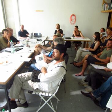 Workshop am 30.7.2014 zu Entwicklungsperspektiven des  Atelierhauses Prenzlauer Promenade